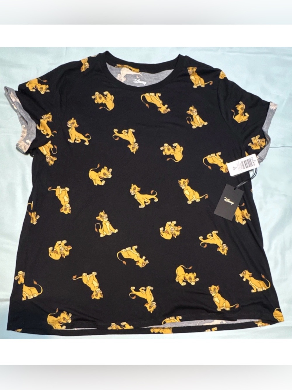 Disney Torrid Lion King Black T-Shirt Size 2 (18/20) Adult Women's